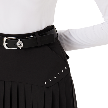 BLKTEE pleated women's skirt (black)