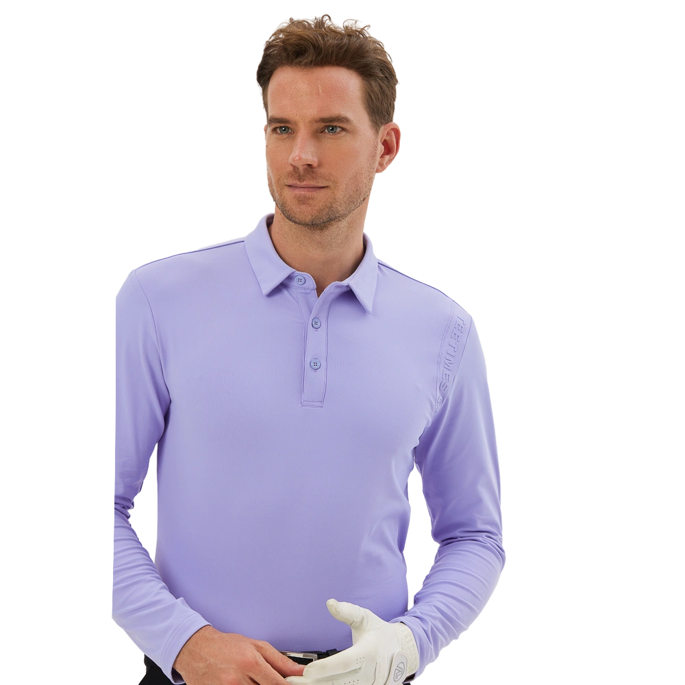 TEETIMES thickened warm cotton men's long sleeves (purple)