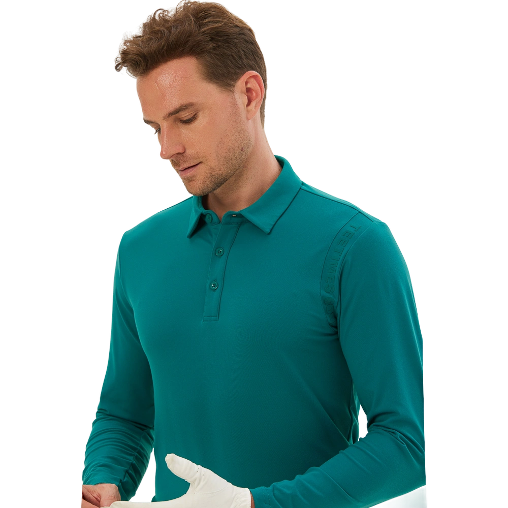 TEETIMES thickened warm cotton men's long sleeves (dark green)