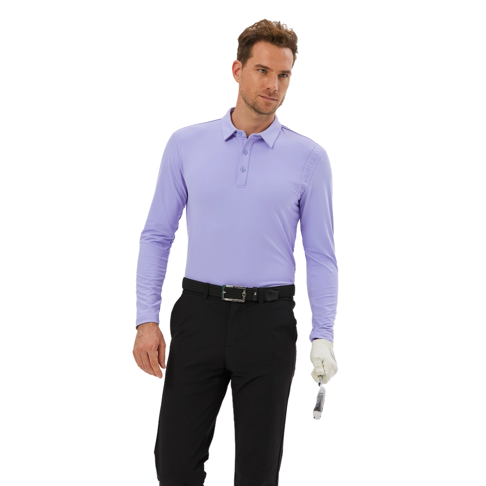 TEETIMES thickened warm cotton men's long sleeves (purple)