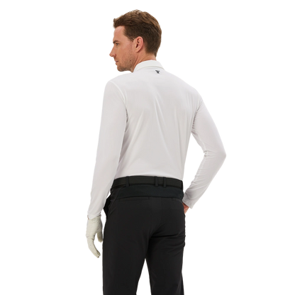 TEETIMES built-in zipper men's long sleeves (white)